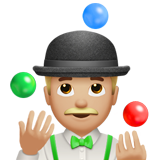 żonglujący mężczyzna: karnacja średnio jasna