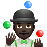 żonglujący mężczyzna: karnacja ciemna