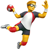 mężczyzna grający w piłkę ręczną