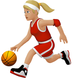 kobieta kozłująca piłkę: karnacja średnio jasna