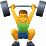 Mężczyzna podnoszący ciężary - Facebook