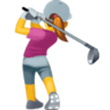 Kobieta grająca w golfa - Facebook