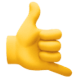 Dłoń w geście „Zadzwoń do mnie” - Facebook