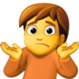 Osoba wzruszająca ramionami - Facebook