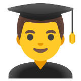 Mężczyzna student - Noto Color Emoji