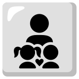 Rodzina: mężczyzna, dziewczynka i chłopiec - Noto Color Emoji