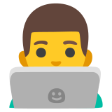 Mężczyzna technolog - Noto Color Emoji