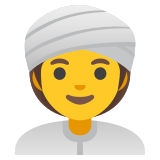Kobieta w turbanie - Noto Color Emoji