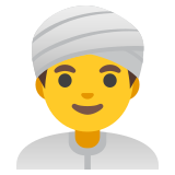 Mężczyzna w turbanie - Noto Color Emoji