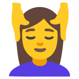 Kobieta podczas masażu - Noto Color Emoji