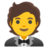 Osoba w smokingu - Noto Color Emoji