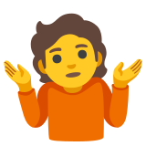 Osoba wzruszająca ramionami - Noto Color Emoji