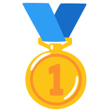 Medal za 1. miejsce - Noto Color Emoji