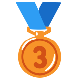 Medal za 3. miejsce - Noto Color Emoji