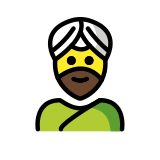 Mężczyzna w turbanie - OpenMoji