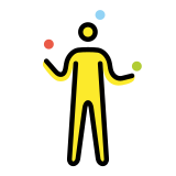 Żonglująca osoba - OpenMoji