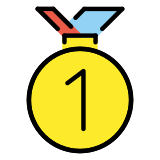 Medal za 1. miejsce - OpenMoji