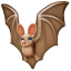 Nietoperz emotikony U+1F987 Nietoperz emotikony U+1F987