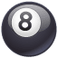 Kula bilardowa 8 emotikona U+1F3B1 Kula bilardowa 8 emotikona U+1F3B1
