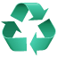 Recycling emotikona U+267B Recycling emotikona U+267B