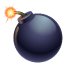 Bomba emotikona U+1F4A3 Bomba emotikona U+1F4A3