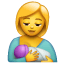 Matka z niemowlęciem U+1F931 Matka z niemowlęciem U+1F931