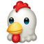Głowa kury emoji U+1F414 Głowa kury emoji U+1F414