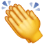 Klaszczące dłonie emotikona U+1F44F Klaszczące dłonie emotikona U+1F44F