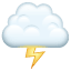 Chmura z błyskawicą Whatsapp U+1F329 Chmura z błyskawicą Whatsapp U+1F329