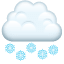 Opad śniegu Emoji U+1F328 Opad śniegu Emoji U+1F328