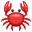 Krab emotikona U+1F980 Krab emotikona U+1F980