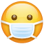 Emoji z maską U+1F637 Emoji z maską U+1F637
