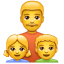 Mężczyzna z dziećmi U+1F468 U+1F467 U+1F466 Mężczyzna z dziećmi U+1F468 U+1F467 U+1F466