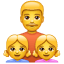 Ojciec córki Emoji U+1F468 U+1F467 U+1F467 Ojciec córki Emoji U+1F468 U+1F467 U+1F467