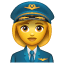Kobieta pilot Whatsapp U+1F469 U+2708 Kobieta pilot Whatsapp U+1F469 U+2708