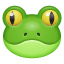 Żaba emotikony U+1F438 Żaba emotikony U+1F438