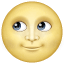 Księżyc z twarzą U+1F31D Księżyc z twarzą U+1F31D