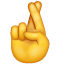 Skrzyżowane palce symbol U+1F91E Skrzyżowane palce symbol U+1F91E