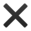 X emotikona U+2716 X emotikona U+2716
