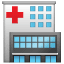 Szpital emotikona U+1F3E5 Szpital emotikona U+1F3E5