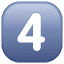 Przycisk cztery Symbol U+34 Przycisk cztery Symbol U+34