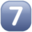 Przycisk siedem Symbol U+37 Przycisk siedem Symbol U+37