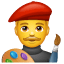 Malarz Emoji U+1F468 U+1F3A8 Malarz Emoji U+1F468 U+1F3A8
