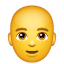 Łysina Emoji U+1F468 U+1F9B2 Łysina Emoji U+1F468 U+1F9B2