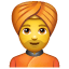 Turbanie Emoji U+1F473 Turbanie Emoji U+1F473