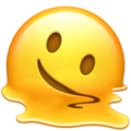 Emoji topniejącej twarzy U+1FAE0 Emoji topniejącej twarzy U+1FAE0