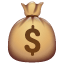 Worek pieniędzy symbolem dolara U+1F4B0 Worek pieniędzy symbolem dolara U+1F4B0