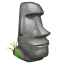 Moai emotikona U+1F5FF Moai emotikona U+1F5FF
