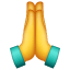 Osoba złożone dłonie U+1F64F Osoba złożone dłonie U+1F64F