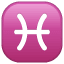Ryby znak zodiaku U+2653 Ryby znak zodiaku U+2653